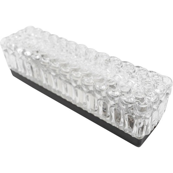 Image 1 of Plafonnier vintage en verre émaillé et métal, 1960