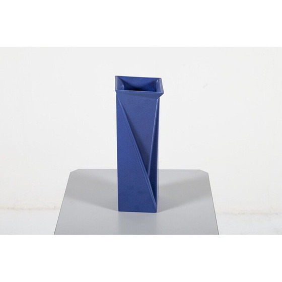 Image 1 of Vase vintage en céramique de Jan van der Vaart pour Makkum, Pays-Bas 1980