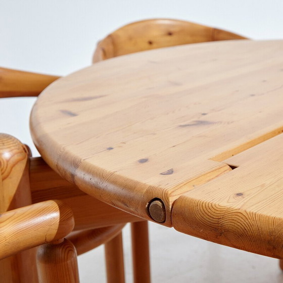 Image 1 of Ensemble de salle à manger vintage en pin par Rainer Daumiller pour Hanex, 1980