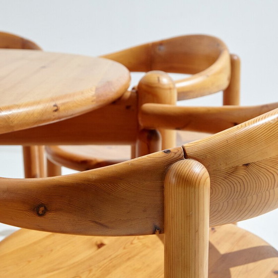 Image 1 of Ensemble de salle à manger vintage en pin par Rainer Daumiller pour Hanex, 1980