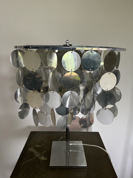 Image 1 of Lampe Vintage 70s - 80s Disco Chic Miroir