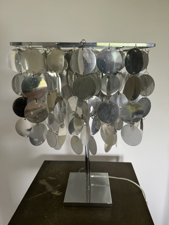 Image 1 of Lampe Vintage 70s - 80s Disco Chic Miroir