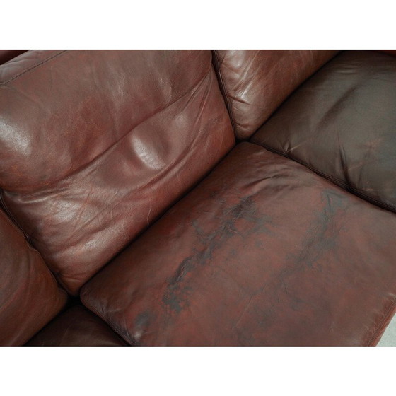 Image 1 of Canapé vintage en cuir marron par Hans Olsen pour CS Møbler, 1960s