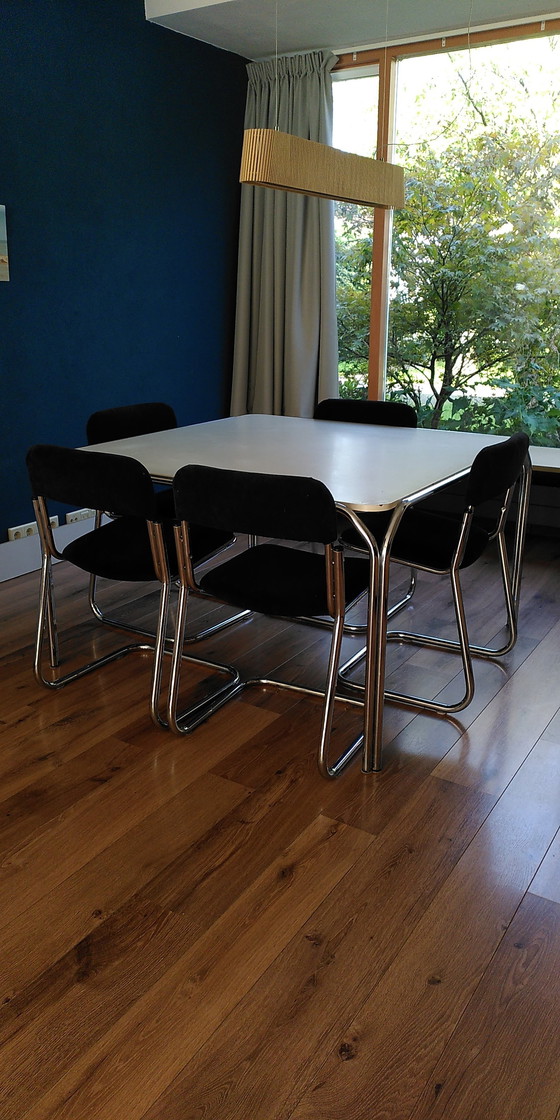 Image 1 of 6x Chaises en tube vintage