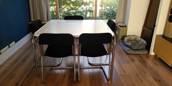 Image 1 of 6x Chaises en tube vintage