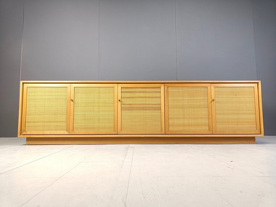 Image 1 of Buffet scandinave en rotin, 1970S