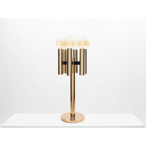 Lampe vintage en cuivre du Danemark 1960