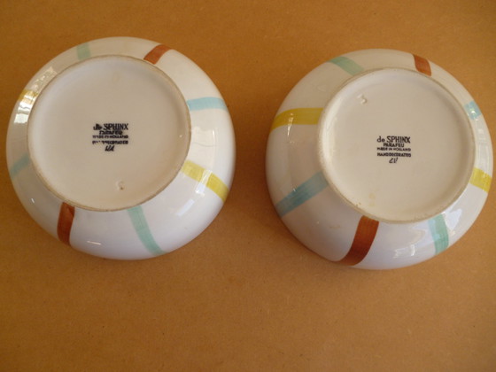 Image 1 of 2X bols à parafeu Sphinx vintage