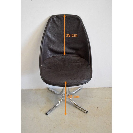 Image 1 of Paire de chaises vintage en métal chromé de Charles et Ray Eames, 1960