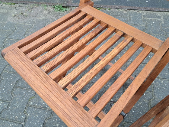 Image 1 of 2 chaises pliantes Teak & Garden