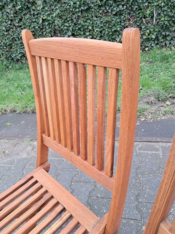 Image 1 of 2 chaises pliantes Teak & Garden