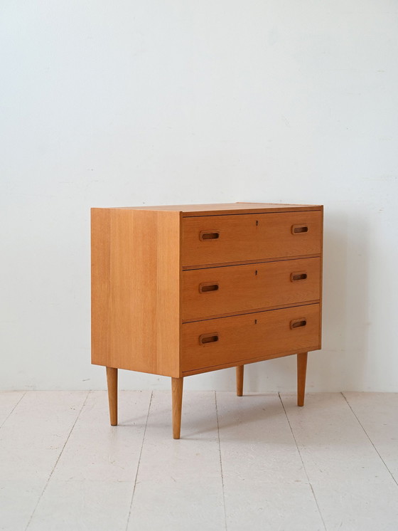 Image 1 of Commode vintage à trois tiroirs
