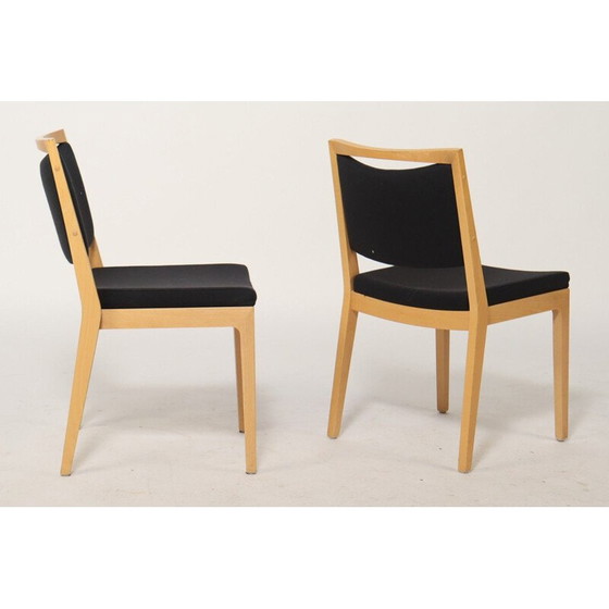 Image 1 of Ensemble de 4 chaises de salle à manger vintage en hêtre par Schou Andersen