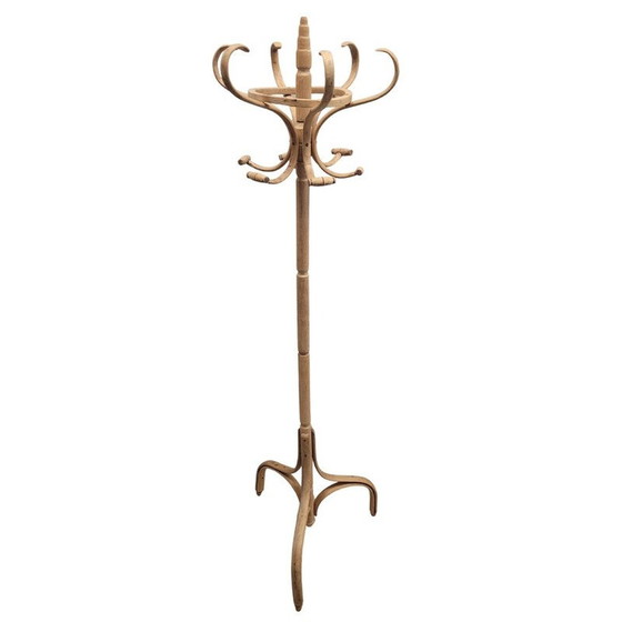 Image 1 of Porte-manteau vintage en hêtre pulvérisé pour Thonet