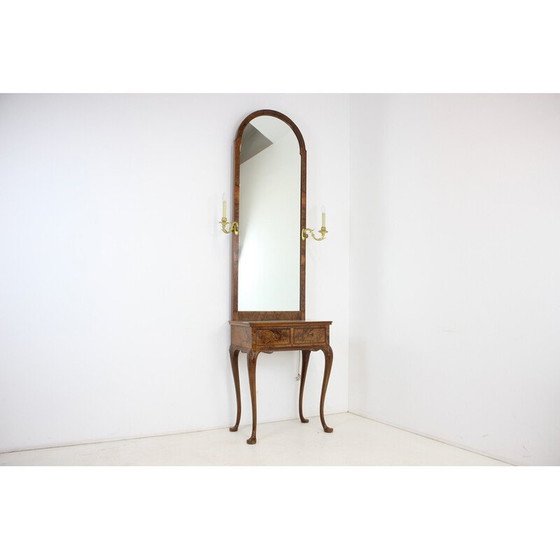 Image 1 of Miroir vintage avec console, Tchécoslovaquie, années 1920