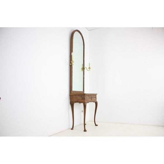 Image 1 of Miroir vintage avec console, Tchécoslovaquie, années 1920