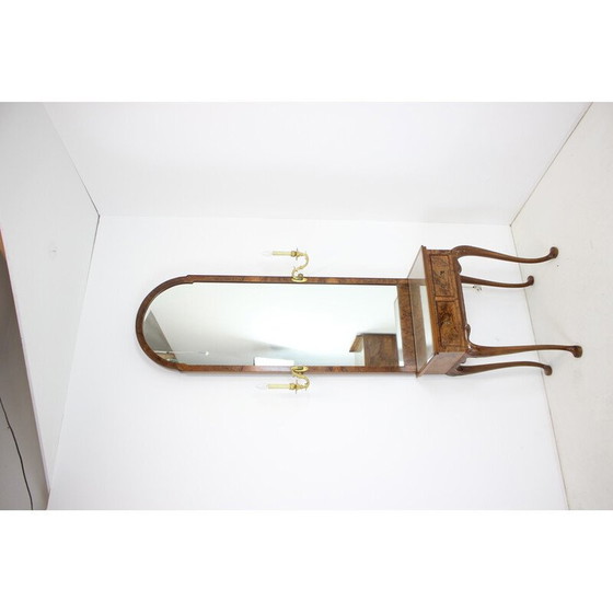 Image 1 of Miroir vintage avec console, Tchécoslovaquie, années 1920