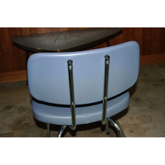 Image 1 of Chaise de ski et chrome vintage 1950s