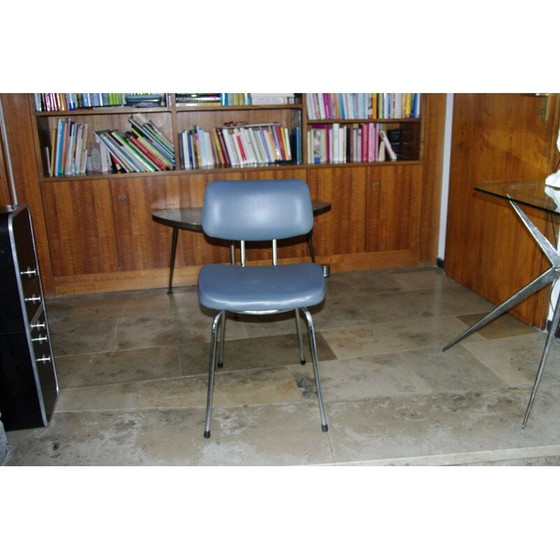 Image 1 of Chaise de ski et chrome vintage 1950s