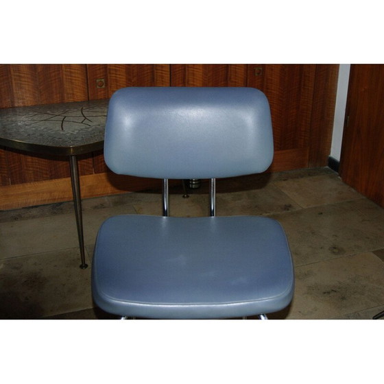 Image 1 of Chaise de ski et chrome vintage 1950s