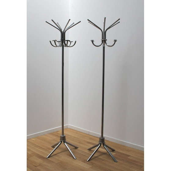 Image 1 of Porte-manteau vintage en acier chromé, 1970