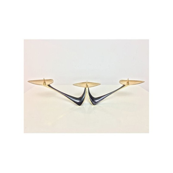 Image 1 of Chandelier vintage en laiton par Klaus Ullrich pour Faber et Schumacher, 1950