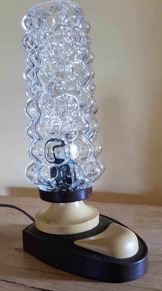 Image 1 of Lampe de table en verre à bulles de style Helena Tynell