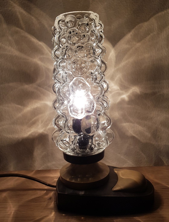 Image 1 of Lampe de table en verre à bulles de style Helena Tynell