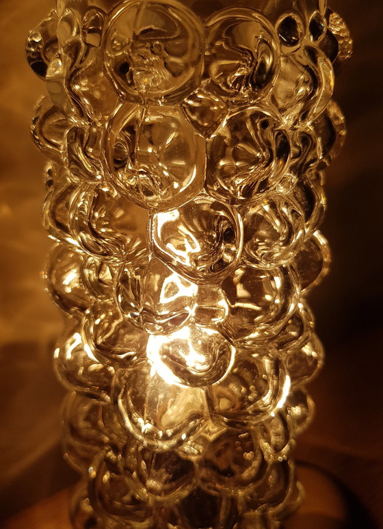 Image 1 of Lampe de table en verre à bulles de style Helena Tynell