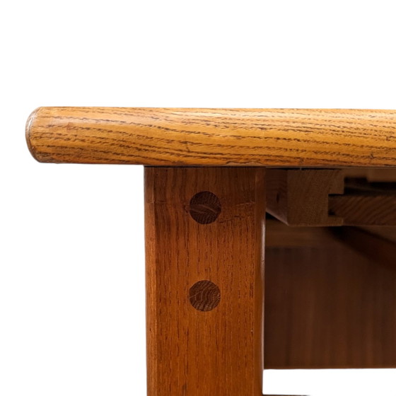 Image 1 of Mid Century Solid Wood Dining Table By Karel Vyčítal For Dřevotvar Jablonné