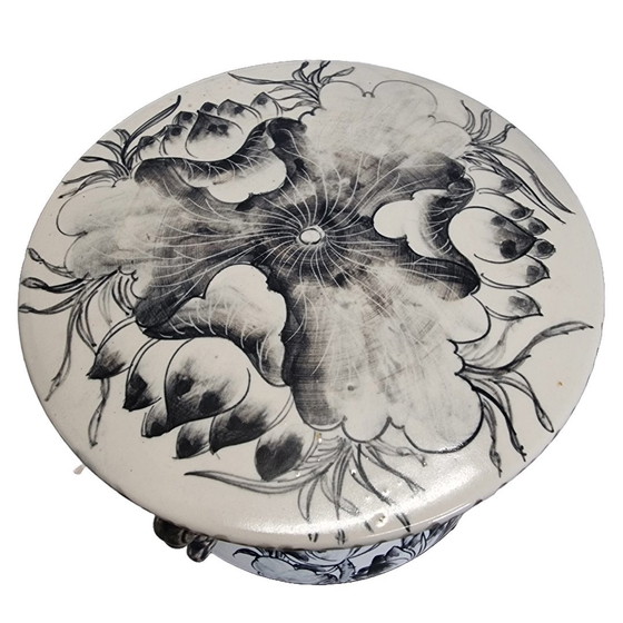 Image 1 of Table à plantes asiatique en porcelaine, années 1980