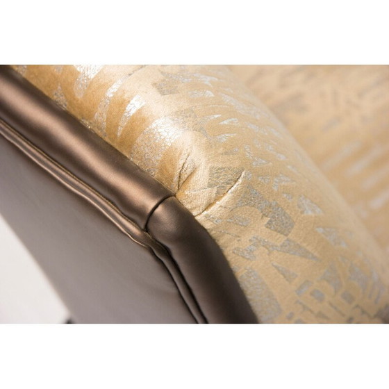 Image 1 of Fauteuil vintage marron chocolat 1960