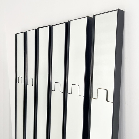 Image 1 of Ensemble de 6 miroirs et porte-manteaux Gronda par Luciano Bertoncini pour Elco, 1970S