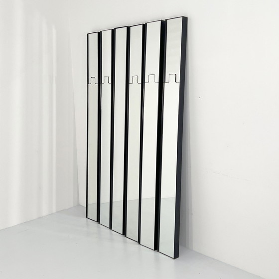 Image 1 of Ensemble de 6 miroirs et porte-manteaux Gronda par Luciano Bertoncini pour Elco, 1970S
