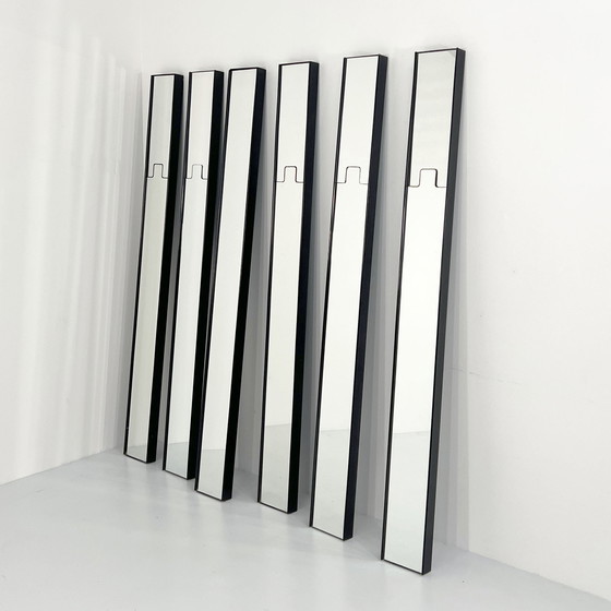 Image 1 of Ensemble de 6 miroirs et porte-manteaux Gronda par Luciano Bertoncini pour Elco, 1970S