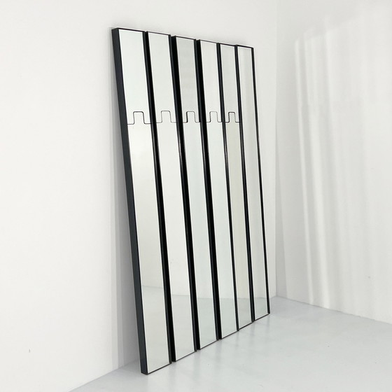 Image 1 of Ensemble de 6 miroirs et porte-manteaux Gronda par Luciano Bertoncini pour Elco, 1970S
