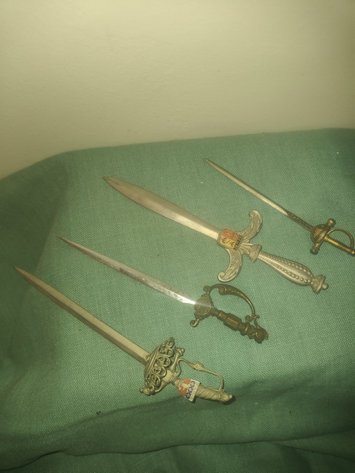 4 Coupe Papier Vintage