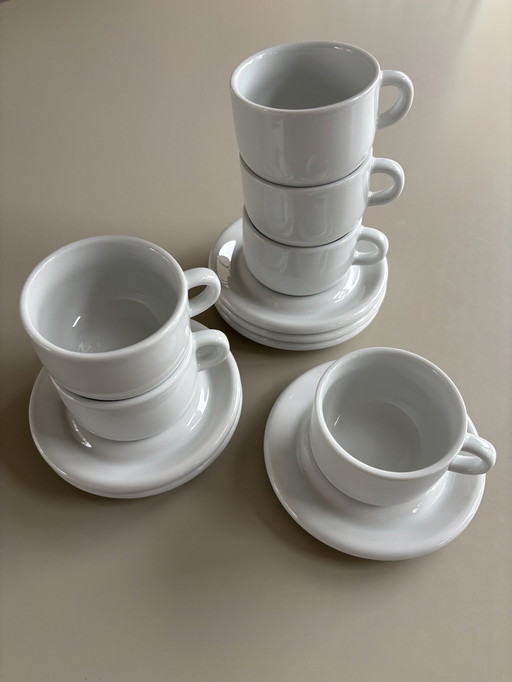 Ikea Rondo Set de tasses et soucoupes, 6 pièces