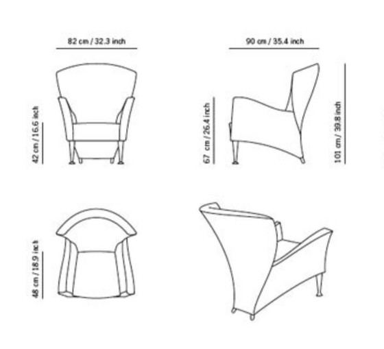 Image 1 of 2x Montis Castor Chairs Cognac