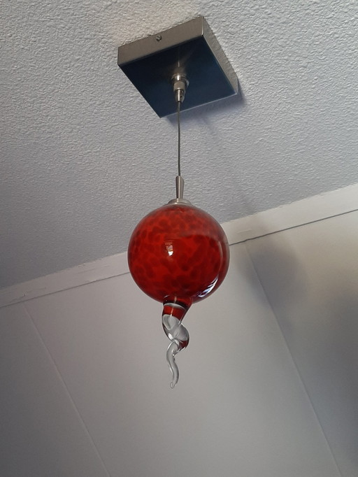 Lampe en verre