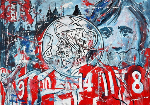 Eric Jan Kremer " We Are Ajax " Grande peinture originale