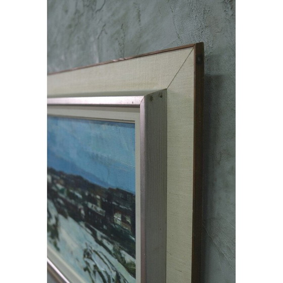 Image 1 of Peinture à l'huile sur toile moderne vintage par Gunnar Herman Berglund, Suède 1960