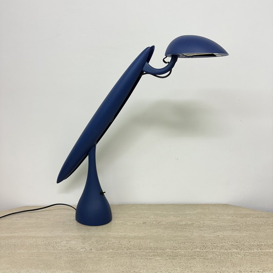 Image 1 of Lampe postmoderne bleu héron par Isao Hosoe pour Luxo, 1980's