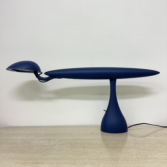 Image 1 of Lampe postmoderne bleu héron par Isao Hosoe pour Luxo, 1980's