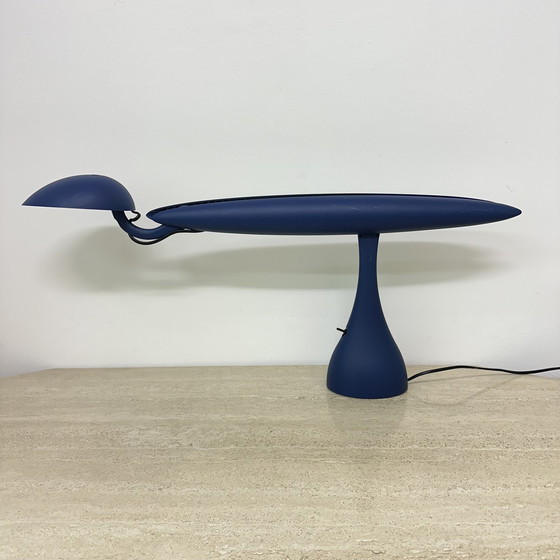 Image 1 of Lampe postmoderne bleu héron par Isao Hosoe pour Luxo, 1980's