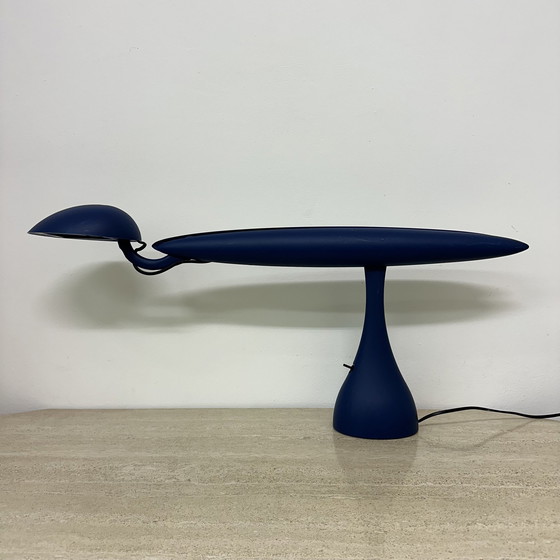 Image 1 of Lampe postmoderne bleu héron par Isao Hosoe pour Luxo, 1980's