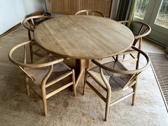 Image 1 of 5X Chaise Y Design danois par Carl Hansen