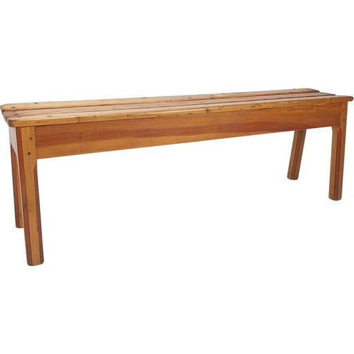 Banc en bois italien du milieu du siècle, 1960