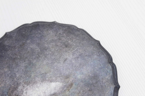 Image 1 of Miroir À Main En Métal Argenté, France 1930