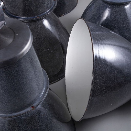 Lampe suspendue industrielle vintage polonaise, 1960